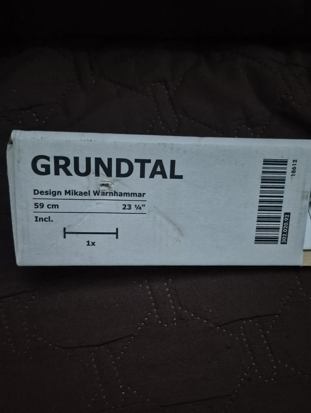 Grundtal Stainless Steel Wall Rail - Ikea 23 1/4